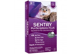 Sentry PurrScriptions Plus капли от блох, клещей и комаров для котов (1,4 мл)