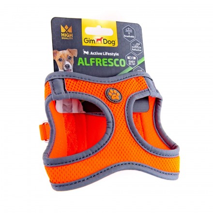 GimDog Alfresco шлея для собак мініатюрних порід (помаранчевa) XS 
