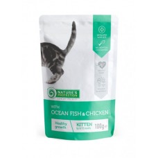 Nature's Protection Kitten with Ocean fish and Chicken влажный корм для котят с рыбой и курицей 100 г*12шт