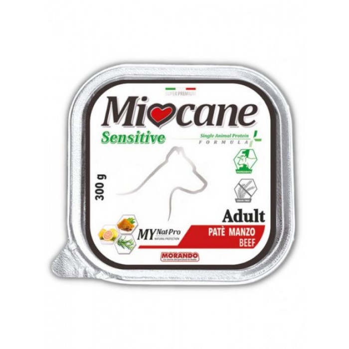 Morando Miocane Sensitive Monoprotein влажный корм для собак с говядиной 300г*18шт