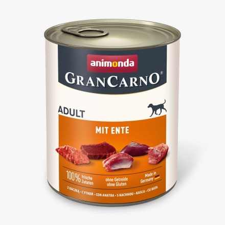 Animonda GranCarno Adult with Duck влажный корм с уткой для собак 800 г