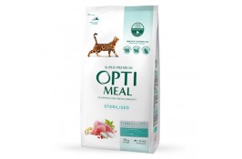 Optimeal Adult Cat Sterilised Turkey & Oat сухий корм для котів з індичкою 1,5 кг