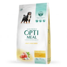Optimeal Dog Adult Maxi сухой корм для собак больших пород с курицей 12 кг