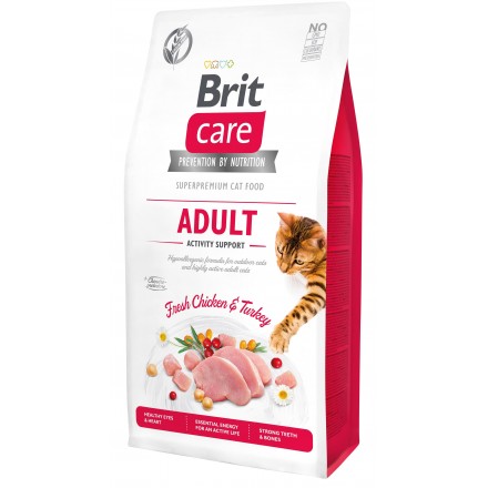 Brit Care Cat GF Adult Activity Support, 7кг (підтримка активностя для дорослих котів)