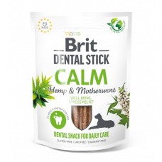 Brit Dental Stick Calm заспокійливі ласощі для собак з коноплями та пустирником 251г