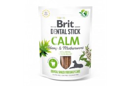 Brit Dental Stick Calm заспокійливі ласощі для собак з коноплями та пустирником 251г