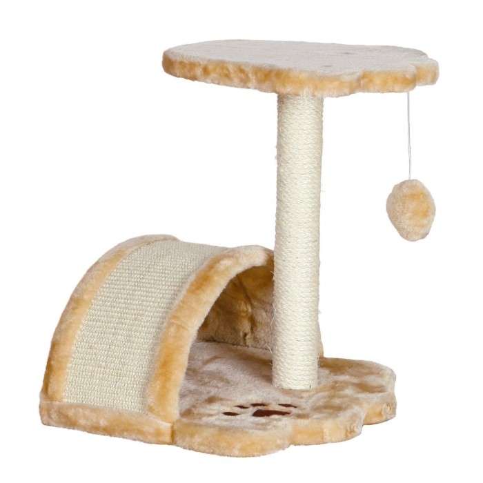 Trixie Vitoria кігтеточка для котів комплексна з будиночком бежева 43 см