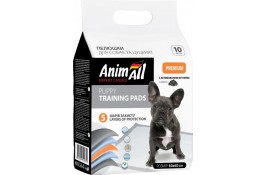 AnimAll Puppy Training Pads пелюшки для собак та цуценят з активованим вугіллям 60×60 см 10 шт