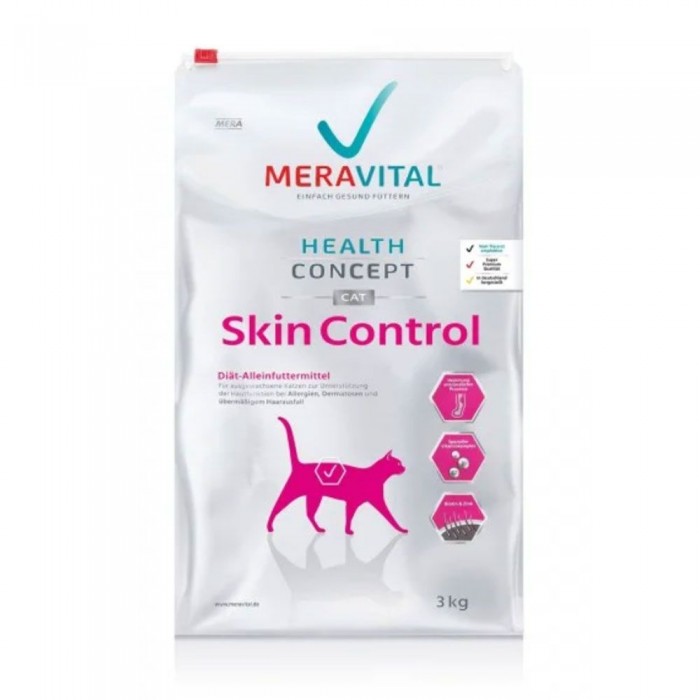 MERA MVH Skin Control сухой корм при дерматозе и выпадении шерсти 3кг