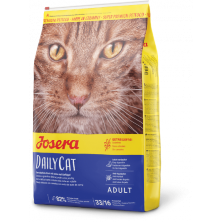 Josera DailyCat беззерновий корм для котів з чутливим травленням 2 кг 