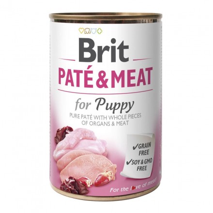 Brit Paté and Meat Puppy курка з індичкою 400 g