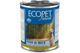 Farmina Ecopet Natural Dog Fish & Rice вологий корм для дорослих собак з оселедцем 300 г