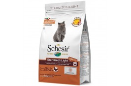 SCHESIR CAT STERILIZED & LIGHT сухий корм для кастрованих та стерилізованих котів з куркою 0,4 кг