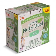 Nylabone Nutri Dent Natural Mini лакомство для чистки зубов у собак миниатюрных пород 160шт/уп