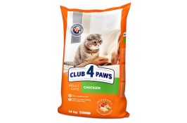 Club 4 Paws Premium Adult Cat Chicken сухой корм для кошек с курицей 14 кг