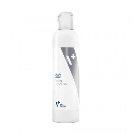 Vet Expert White Shampoo шампунь для кошек и собак со светлым окрасом шерсти 250 мл