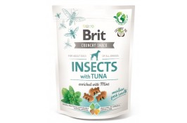 Brit Care Dog Crunchy Cracker Insects ласощі для собак з комахами, тунцем та м'ятою 200г