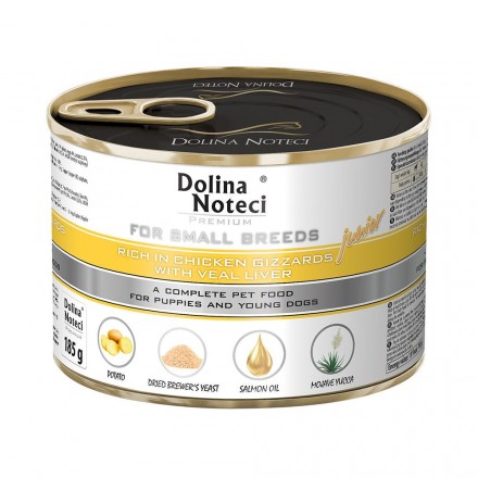 Dolina Noteci Premium влажный корм для щенков с желудками и печенью 185 г