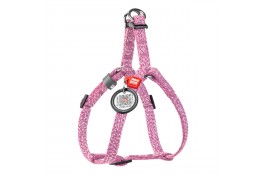 Collar WAUDOG Re-cotton шлея для котов и малых собак с QR-паспортом (розовая) XS
