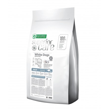 Nature's Protection Superior Care White Dogs Grain Free Adult Small and Mini Breeds с белым окрасом 17 кг