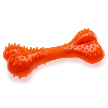 Comfy Mint Dental Bone игрушка для собак кость с выступами оранжевая 8,5 см