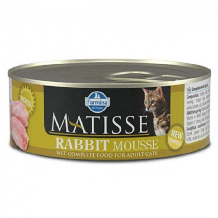 Farmina Matisse Cat Mousse Rabbit влажный корм для кошек с кроликом 85 г