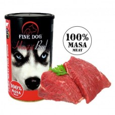Fine Dog консерва з яловичиною для собак 100% м'яса 1200г