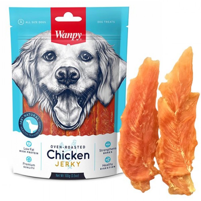 Wanpy Chicken Jerky ласощі для собак з куркою 100 г