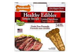 Nylabone Healthy Edibles Petite ласощі для собак малих порід до 7кг з чутливим травленням 34шт/уп (9,5см)
