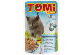 TOMI JUNIOR влажный корм для котят с птицей в соусе 100 г