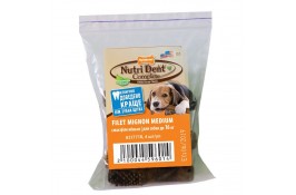 Nylabone Nutri Dent Filet Mignon Medium со вкусом филе миньон для средних пород 4шт/уп (9см)