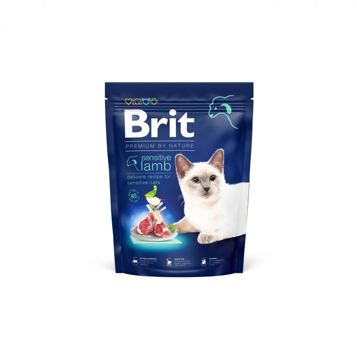 Brit Premium by Nature Cat Sensitive (для кішок з чутливим травленням, з ягням)