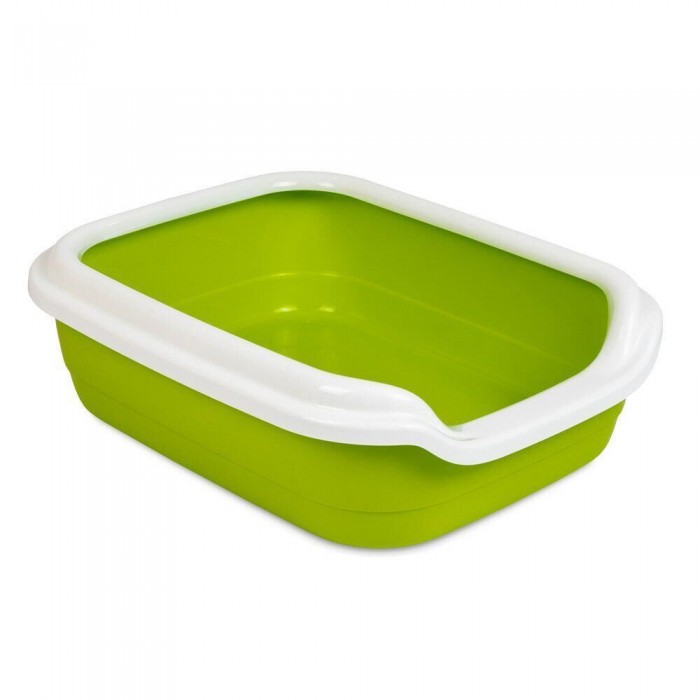 Comfort L туалет для кошек с бортиком лайм 49х39х15 см