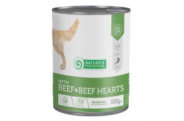 Nature's Protection with Beef & Beef Hearts влажный корм для собак с говядиной и говяжьим сердцем 800 г*6шт.