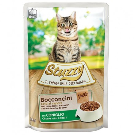 Stuzzy Cat Rabbit влажный корм для котов с кроликом в желе 85г*24шт