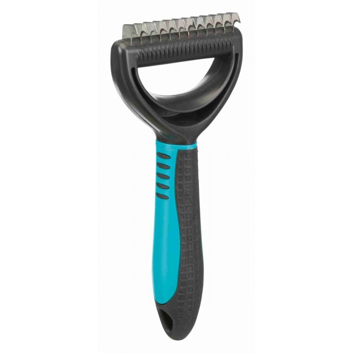 Trixie колтунорез универсальный с широкими зубцами для ухода за шерстью собак и кошек 7х18см