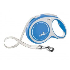 Flexi New Comfort поводок-рулетка (лента) для собак средних пород синего цвета размер L: 8 м/50 кг