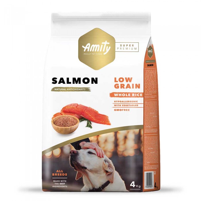 Amity Super Premium Salmon сухий корм для собак з лососем 4 кг