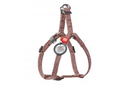 Collar WAUDOG Re-cotton шлея для котов и малых собак с QR-паспортом (коричневая) XS