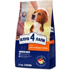 Club 4 Paws Premium Adult Medium Breed Duck сухой корм для собак средних пород 2 кг