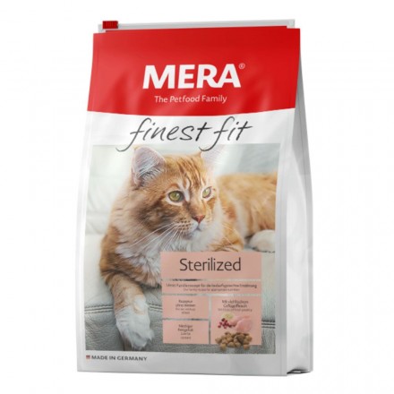 Mera finest fit Sterilized для стерилізованих котів з птицею та журавлиною 10 кг