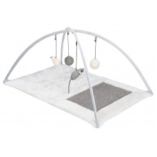 Trixie игровой коврик для кошек с когтеточкой графит/светло-серый 60×33×42 см