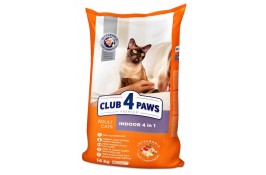 Club 4 Paws Premium&nbsp;Indoor 4 in 1&nbsp;Adult Cat Chicken сухой корм для котов с курицей 14 кг