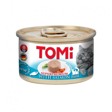 TOMI SALMON мусс с атлантическим лососем для котов 85г*12шт
