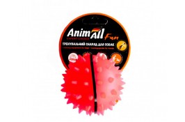 AnimAll Fun іграшка для собак "М'яч-каштан" (коралова) 5 см​