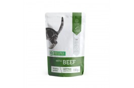Nature's Protection Kitten Healthy Growth with Beef влажный корм с говядиной для котят 100 г*12шт