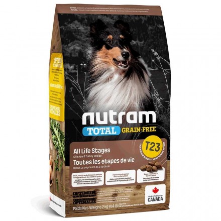 Nutram Total Т23 сухий корм для собак з куркою та індичкою 2 кг