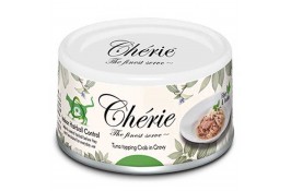 Cherie Hairball Control Tuna & Crab влажный корм с тунцом и крабом для котов в соусе 80г