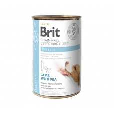 Brit GF Veterinary Diets Dog Obesity с ягненком и горошком для собак 400g