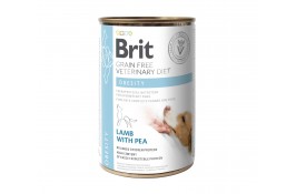 Brit GF Veterinary Diets Dog Obesity с ягненком и горошком для собак 400g